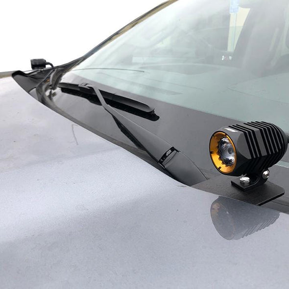 2019 Chevy Silverado Hood Hinge Led Light Pod Mounts or 2019 Chevy Silverado A - Pillar Led Light Pod Mounts Ditch Lights 
