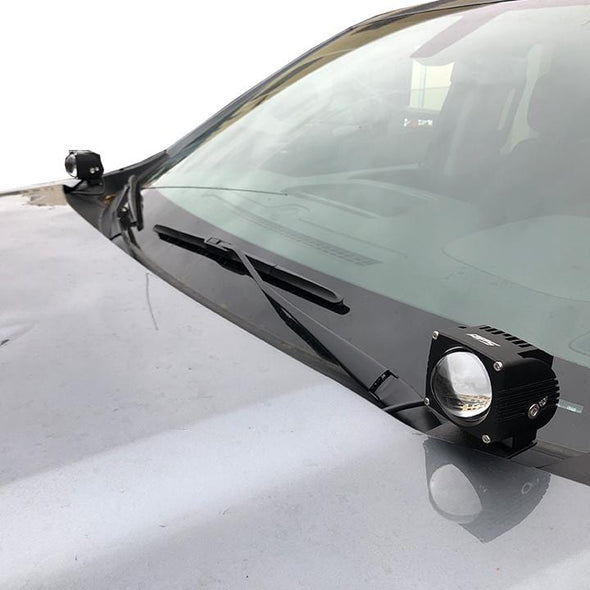 2019-2020 Chevy Silverado Hood Hinge Led Light Pod Mounts or 2019-2020 Chevy Silverado A - Pillar Led Light Pod Mounts Ditch Lights